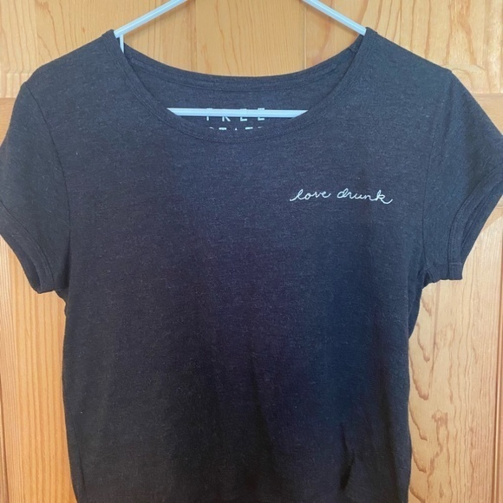 Free state crop top size medium dark gray
